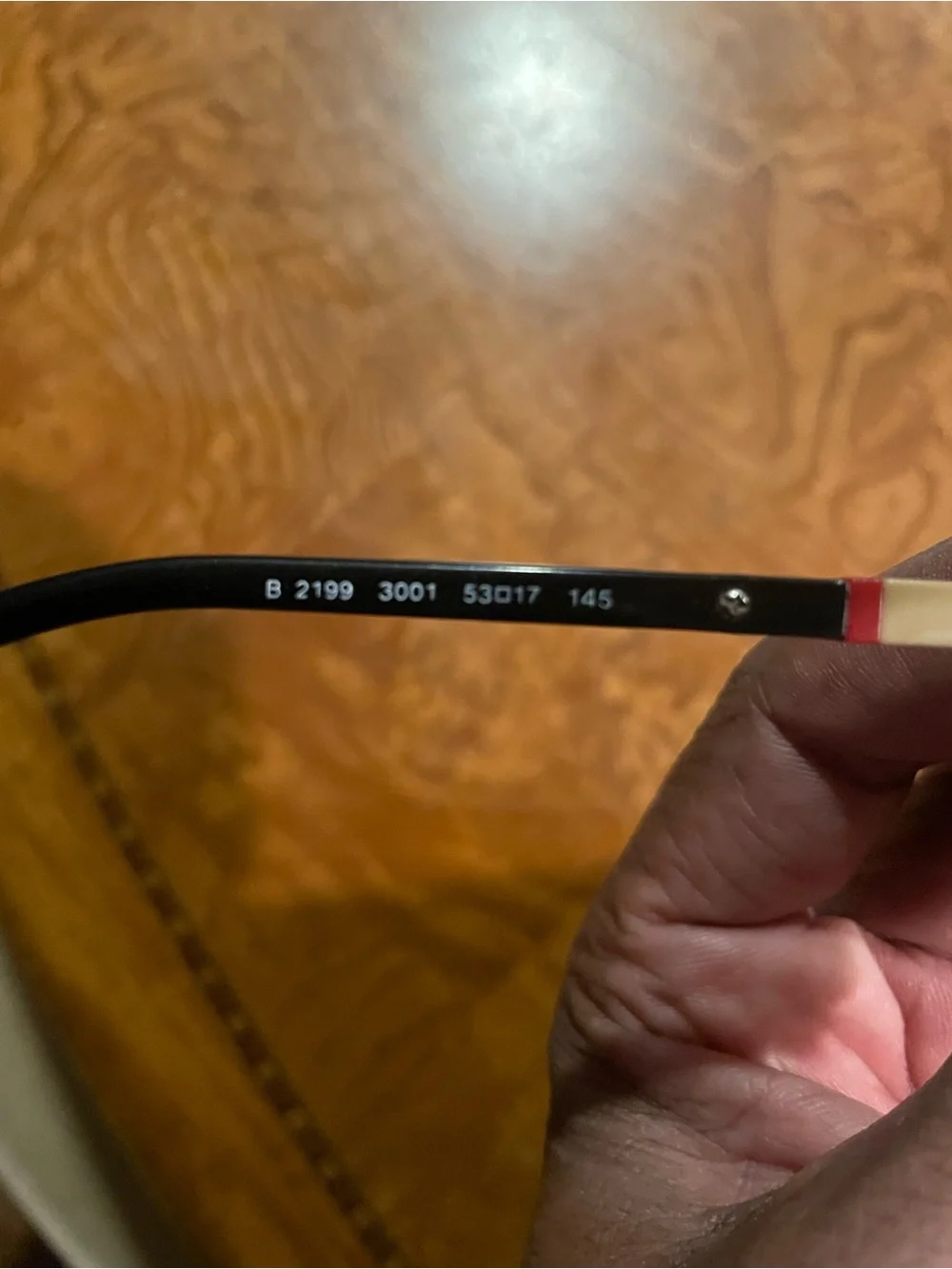 Burberry Black Women's Rectangular Glasses with Signature Check Temples